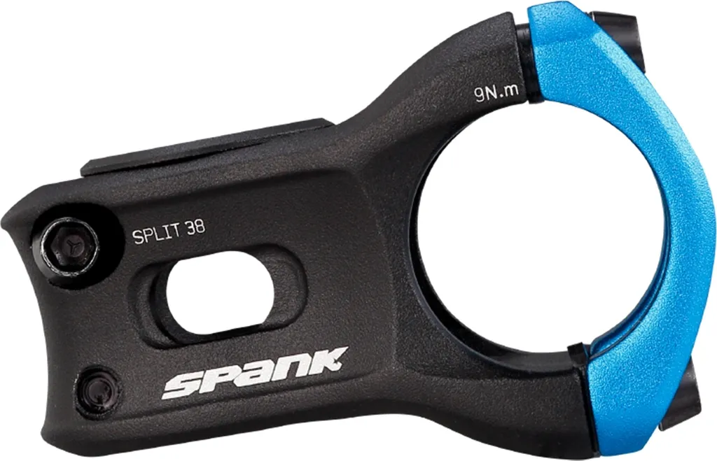 Potence Spank Split 31.8mm Blue 33mm - Composant VTT Enduro Performance