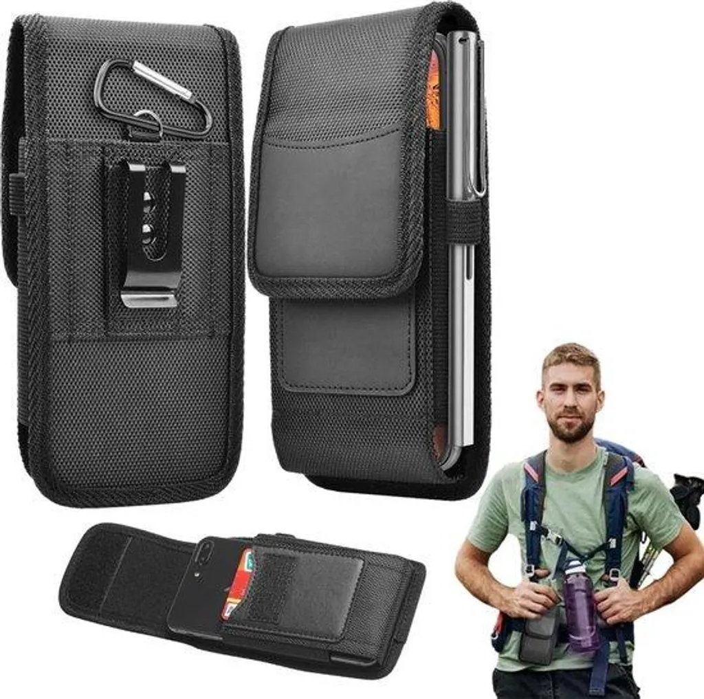 Étui universel XXL noir pour smartphone : fini les chutes de téléphone