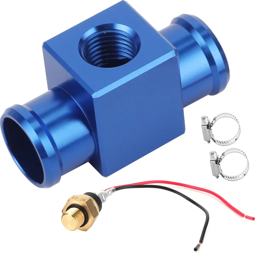 Termostato temperatura acqua radiatore refrigerante - sensore temperatura ventola per moto -ATV - Veicoli fuoristrada (blu)