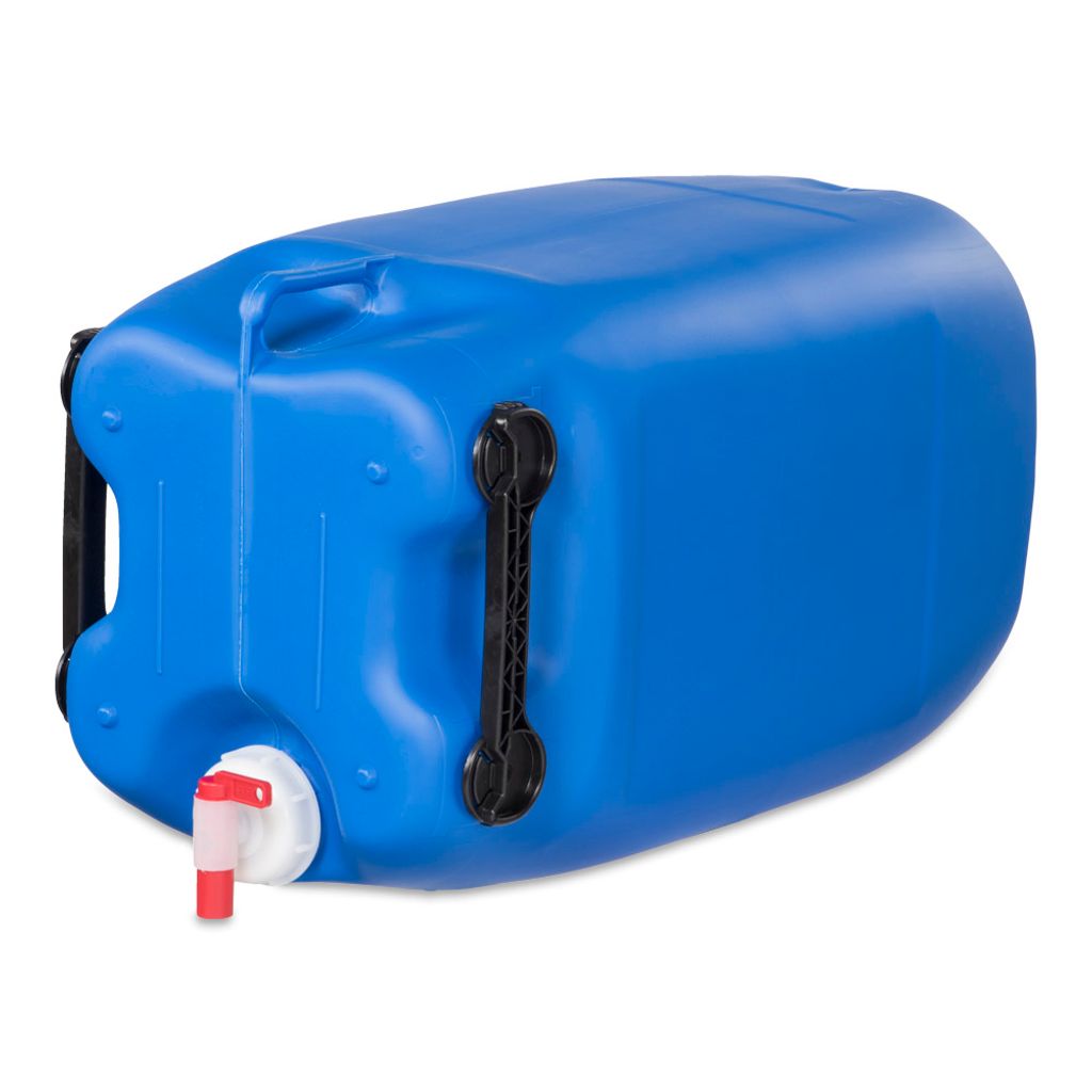 Relaxdays Wasserkanister mit Hahn, Kunststoff, mit Ablasshahn