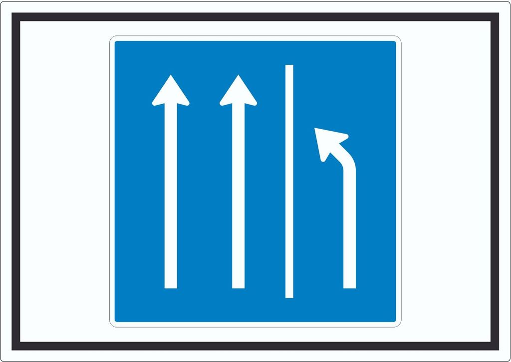 Aufkleber Seitenstreifen räumen Symbol A2 (420x594mm)