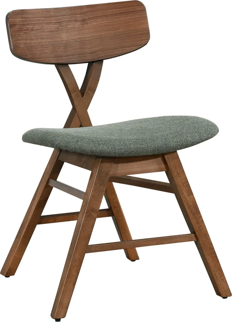 Selsey Loomens Sedia Legno Marrone Verde | Design Moderno Ergonomico