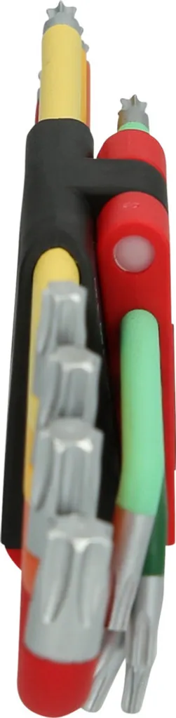 Clés Torx longues pour accès difficile avec tête sphérique 9 pcs KS Tools