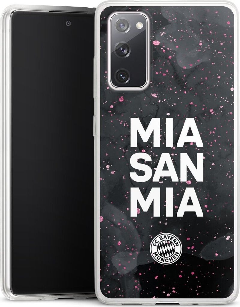 DeinDesign Slim Hülle für Samsung Galaxy S20 FE Silikon Case Ultra Dünn Handyhülle FC Bayern München Mia San Mia Girl Style