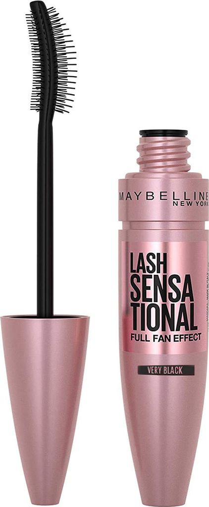 Maybelline Lash Sensational - Black -Mascara, Schwarz, Very Black, Definition, Verlängerung, Volumengebend, Fettdruck, G684912 2 - INGREDIENTS AQU...