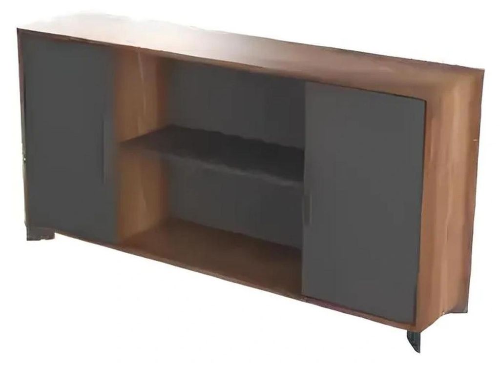 Eckschreibtisch Couchtisch Bücherregal Holz Buro Arbeitszimmer Braun