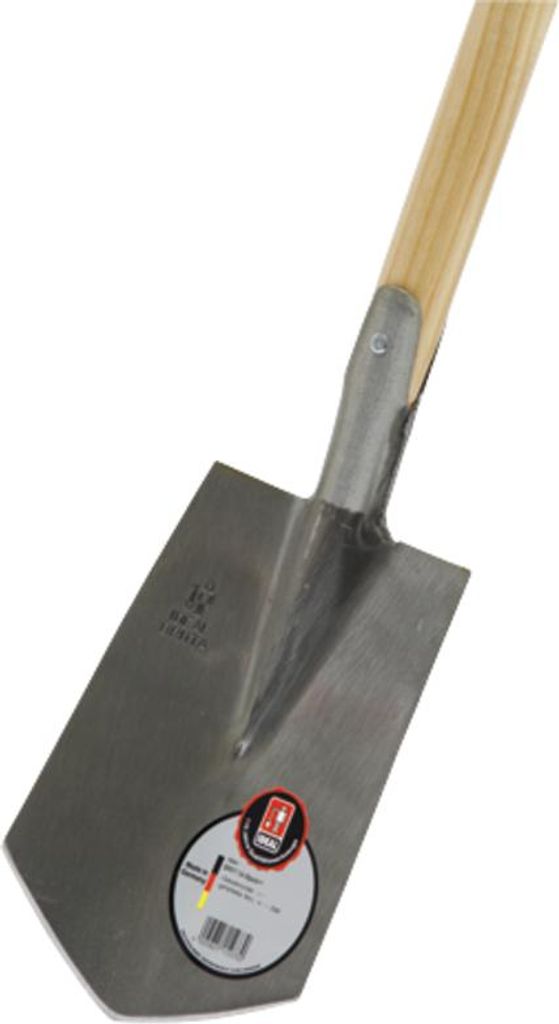 BRITTA-Spaten Geestemünder Form Größe 0, Federspaten, 85 cm Eschen-T-Stiel