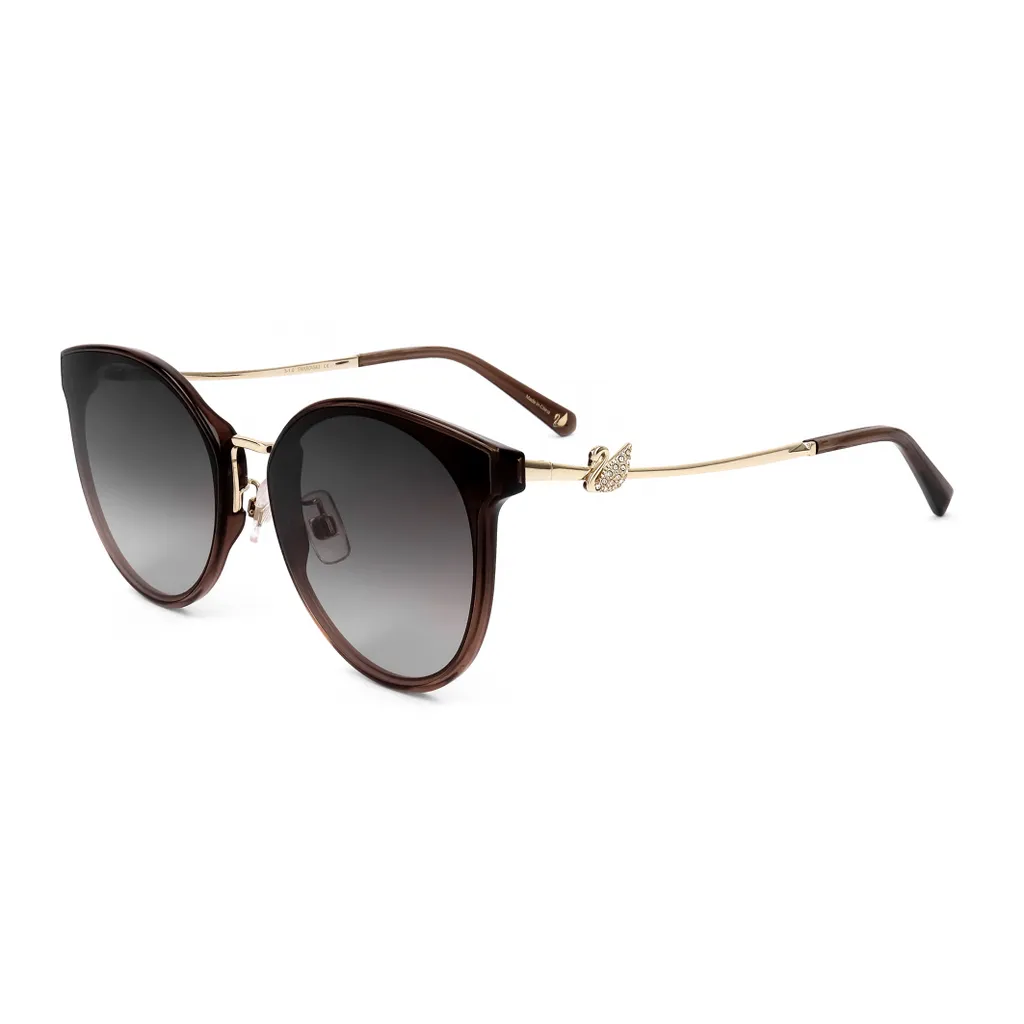 Swarovski SK0296 K 36F Lunettes de soleil bronze foncé brillant 64mm