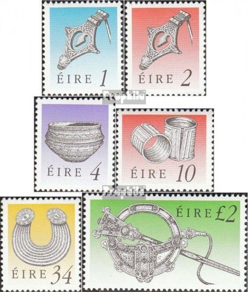 Briefmarken Irland 1990 Mi 723-728 (kompl.Ausg.) gestempelt Kunst