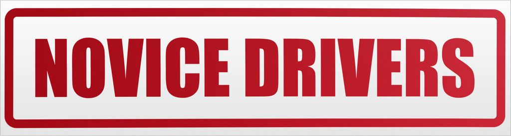 Kiwistar Novice Drivers Magnetschild Schild magnetisch - 30cm Rot - reflektierend - Magnetfolie für Auto PKW Kfz