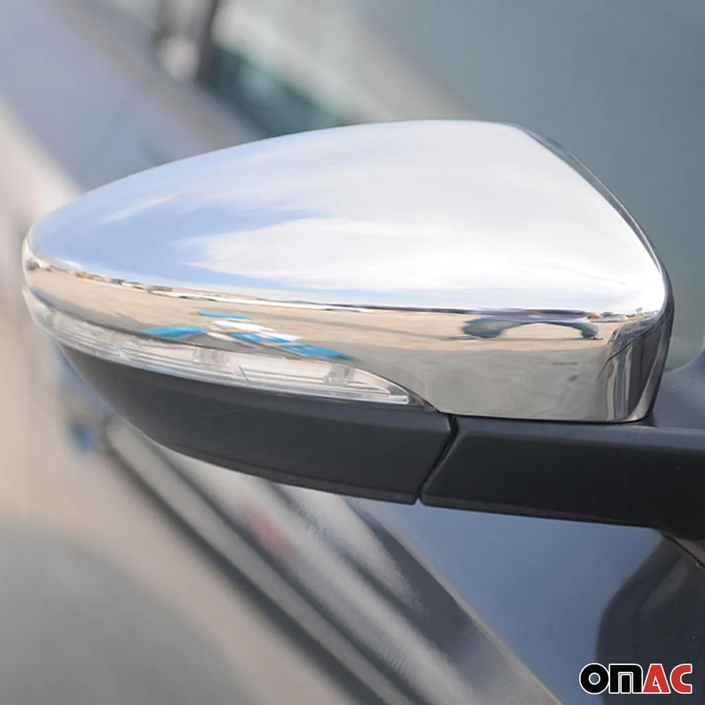 Calotte Specchietti VW Passat B7 Argento Inox | Elegance Edition 2pz - 6