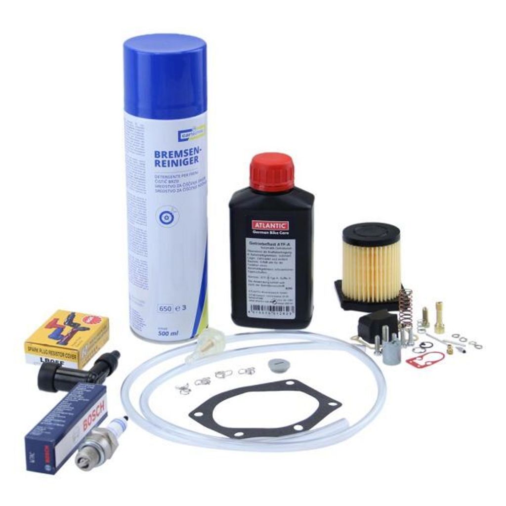 Hercules Prima 2 4 Inspektionsset Luftfilter 22mm Kerze Bosch W7AC Dichtsatz Zündkerzenstecker Sachs 504 505 Automatik