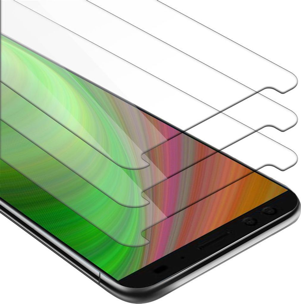 Cadorabo 3x Panzer Folie für HTC U12 PLUS Schutzfolie in Transparent Folie Tempered Display-Schutzglas