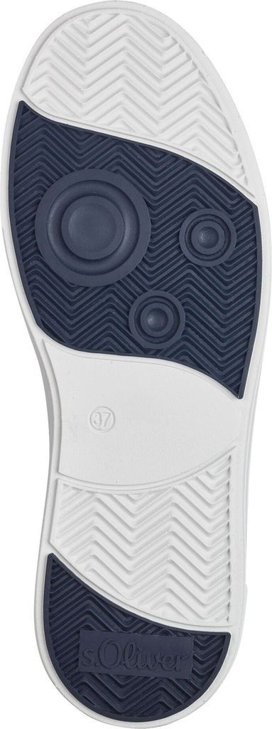 s.Oliver Damen Sneaker Plateau Streifen 5-23609-43, Größe:37 EU, Farbe:Weiß