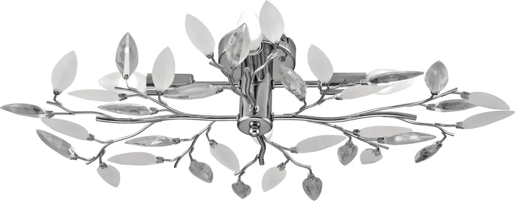 Rabalux Lilian 2839: Lampada da Soffitto Glamour Cromo e Cristalli