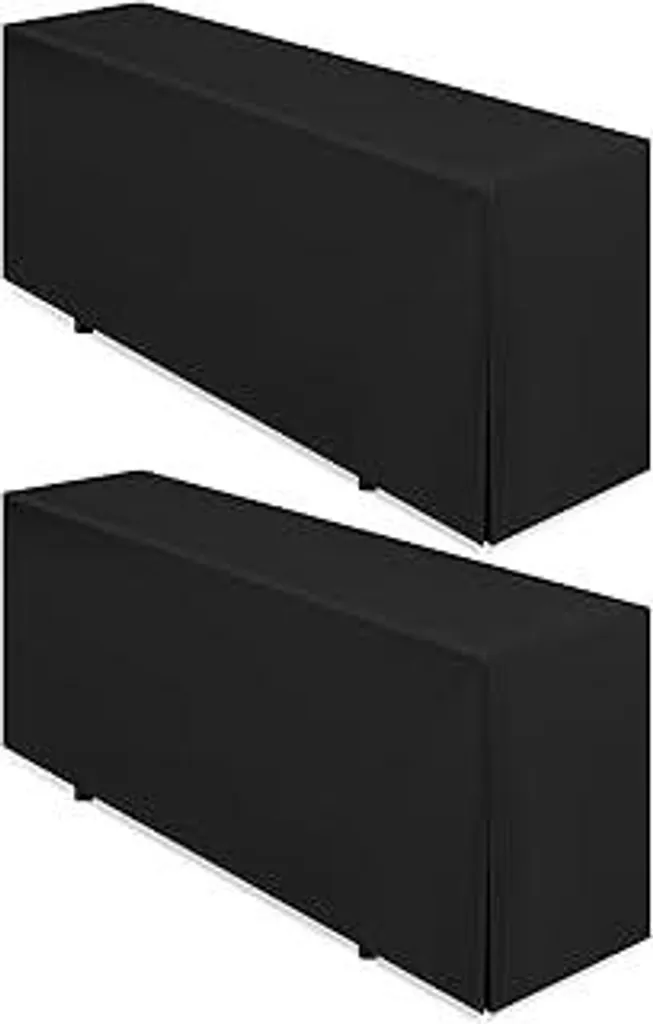 2x Copritavolo da Birreria Nero 220x50 | Resistente e Lavabile