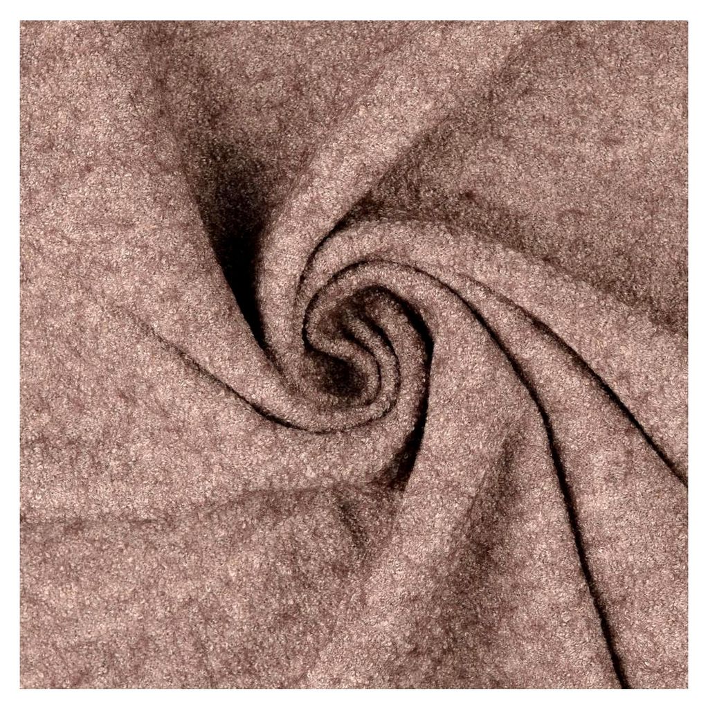 Wool Boucle-BEA-Viskose Wolle - Mantel- und Kleiderstoff - ca. 142 cm breit - ca. 423 g/m² - Meterware - 50 cm Schritte (Dunkelbeige)