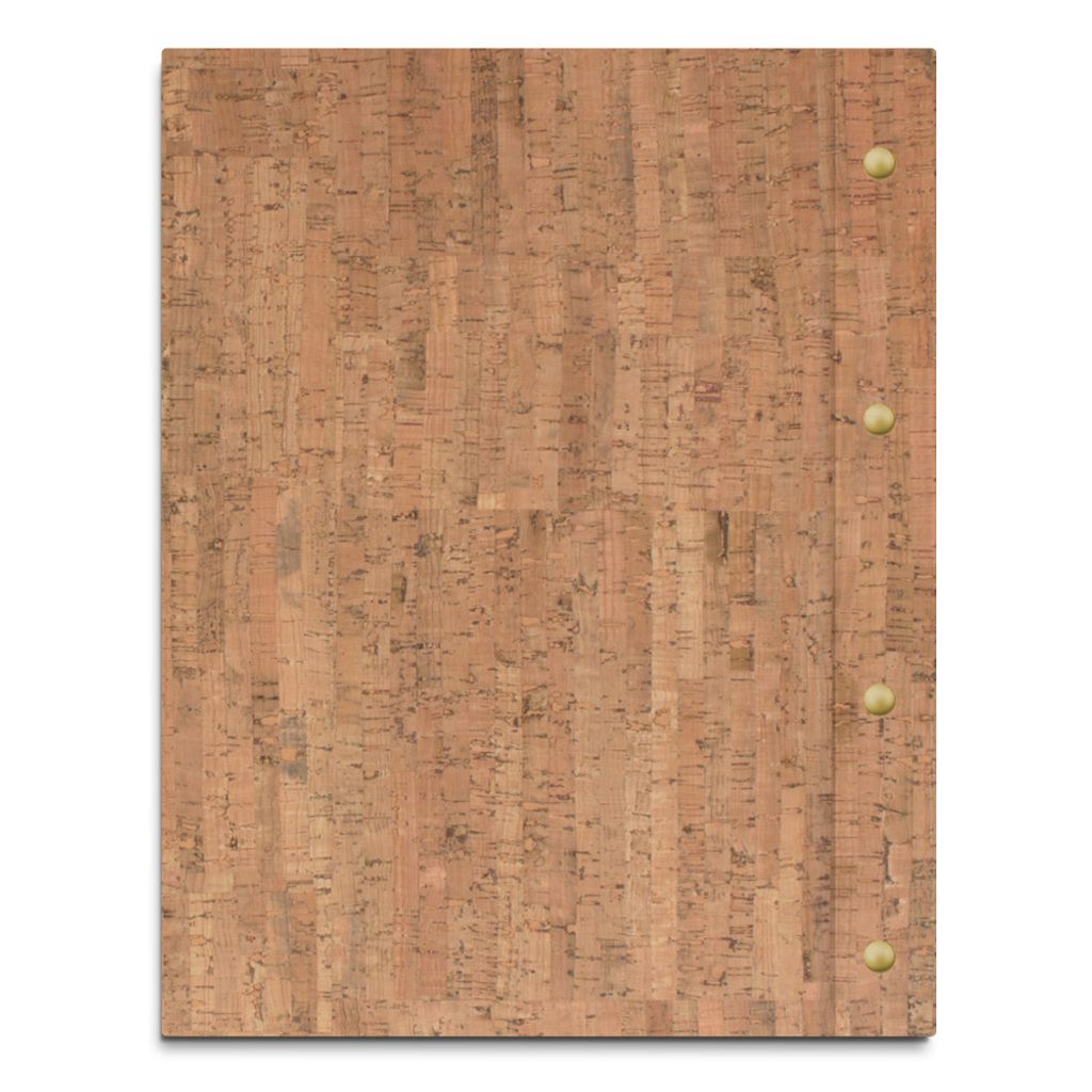 Zeugnismappe im hellen Korkeinband mit Prägung in gold – handgefertigte Mappe für Zeugnisse inkl. 12 Sichthüllen