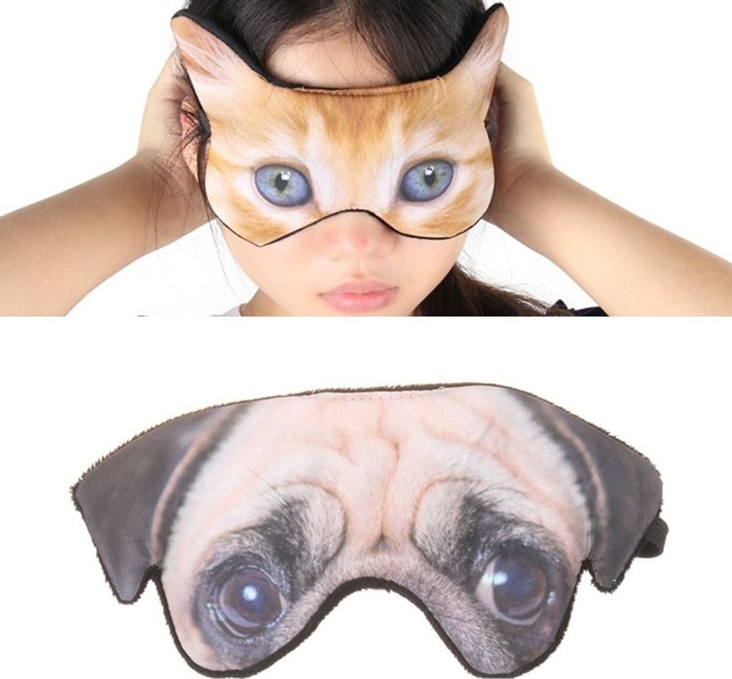 Schlafmaske, Farbe:Mops