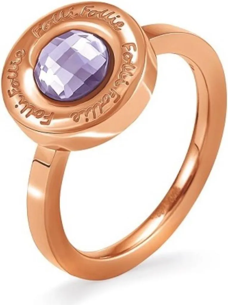 Anello Donna Folli Follie 3R15T002RX-52 Acciaio Inossidabile Dorato