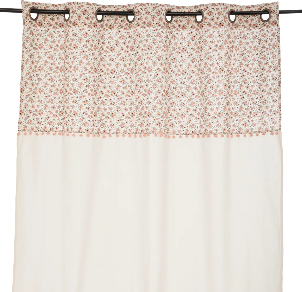 Rideau enfant VILLAGE 140x260 cm - Textile résistant à œillets métalliques