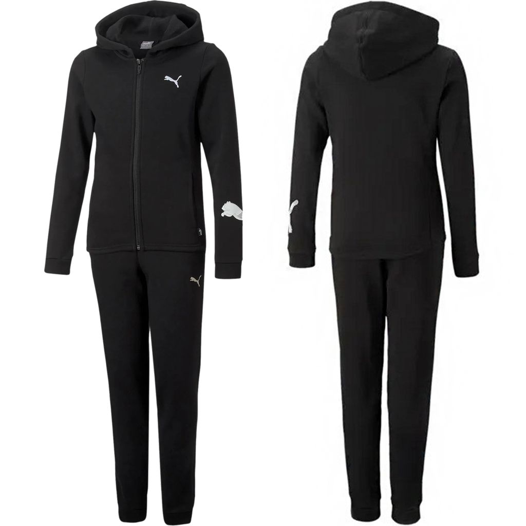Puma dwuczęściowy dres dziecięcy sportowy czarny 670211 01 Zdjęcie produktu 