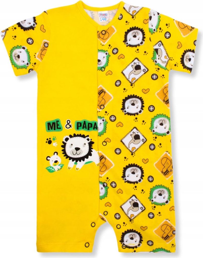 Baby Strampler – Ganzkörper – Gelb – Größe 74 (6–9 Monate) – 100% Baumwolle – Bequem und stylisch