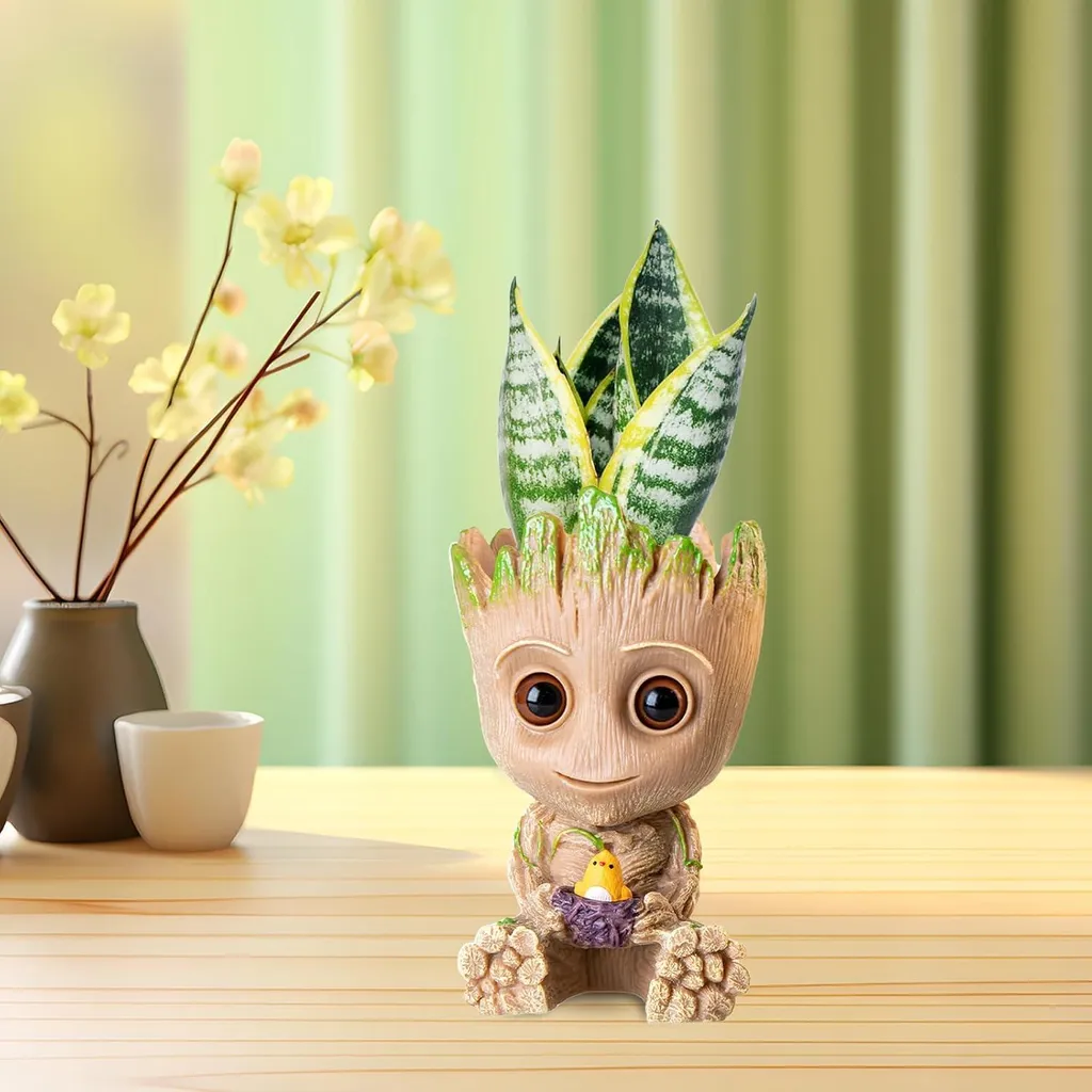 Pot de fleurs et porte-stylo animé pour organiser votre intérieur