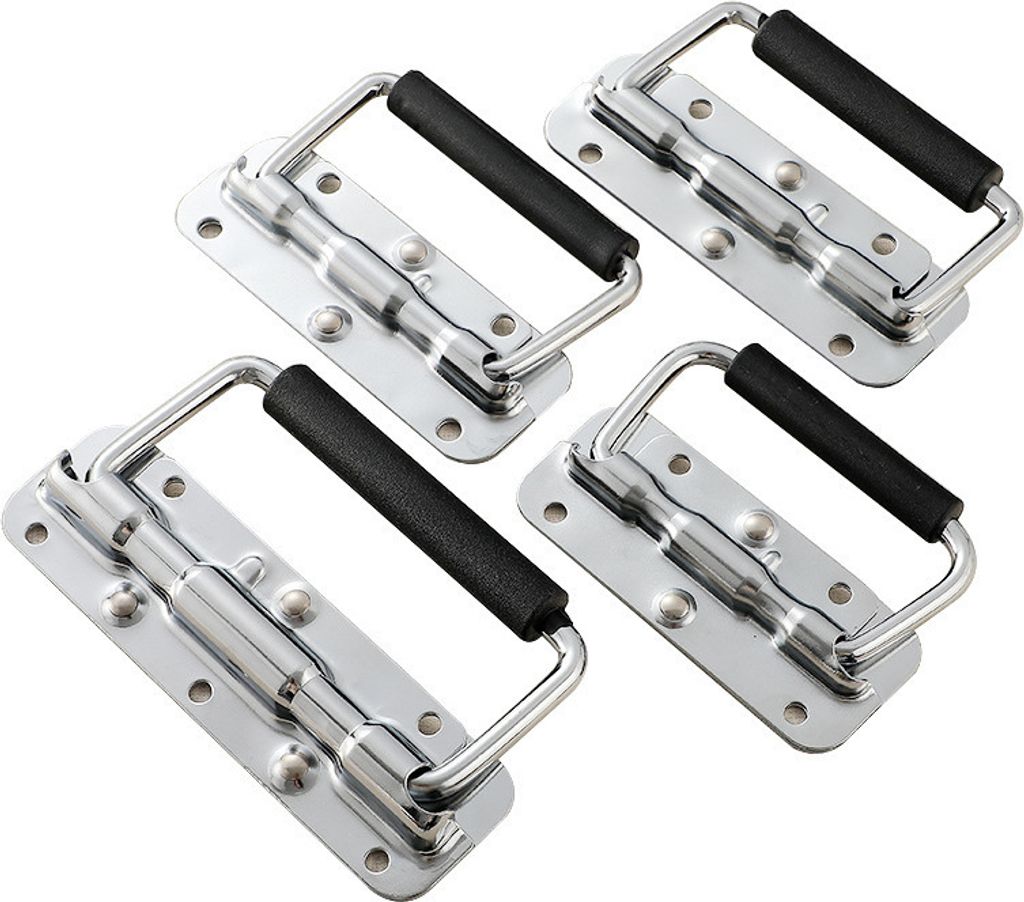 INF Gefederte Edelstahlgriffe, 4er-Pack L