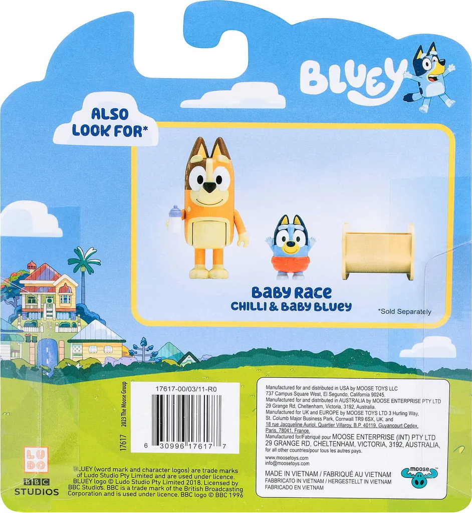 Set de 2 figurines Bluey Chilli et son bébé pour compléter votre collection