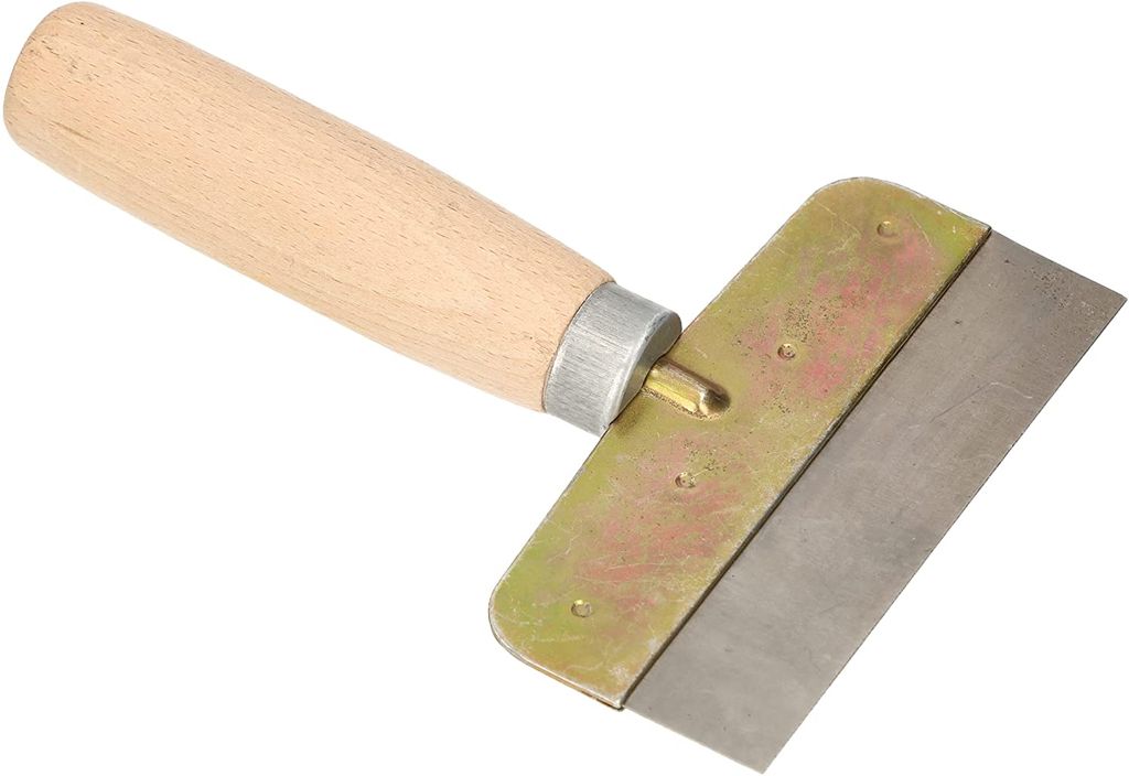 KOTARBAU Spatule De Peintre Inox 150 Mm – Couteau à Palette Avec Manche Caoutchouc – Grattoir Polyvalent