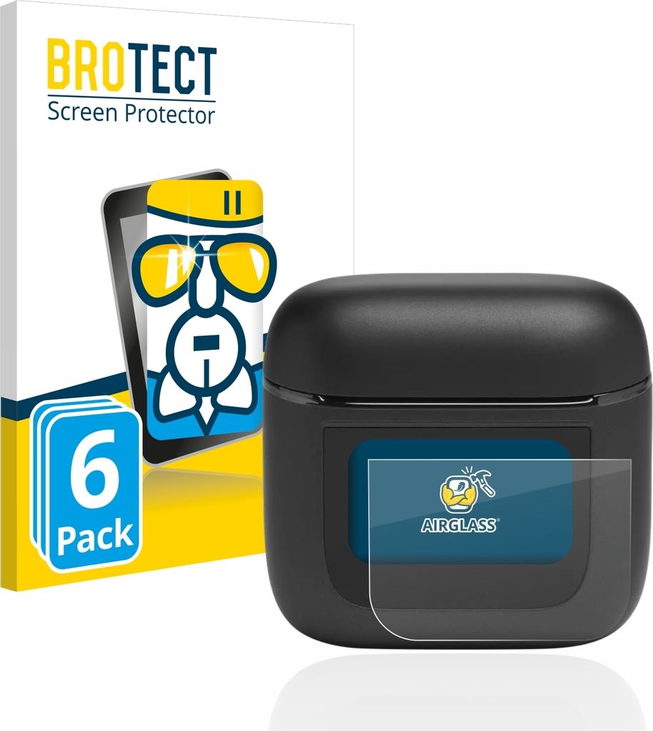 6x BROTECT Schutzglas für JBL Tour Pro 2 Schutzfolie Displayschutz Display Schutz Glas Folie klar