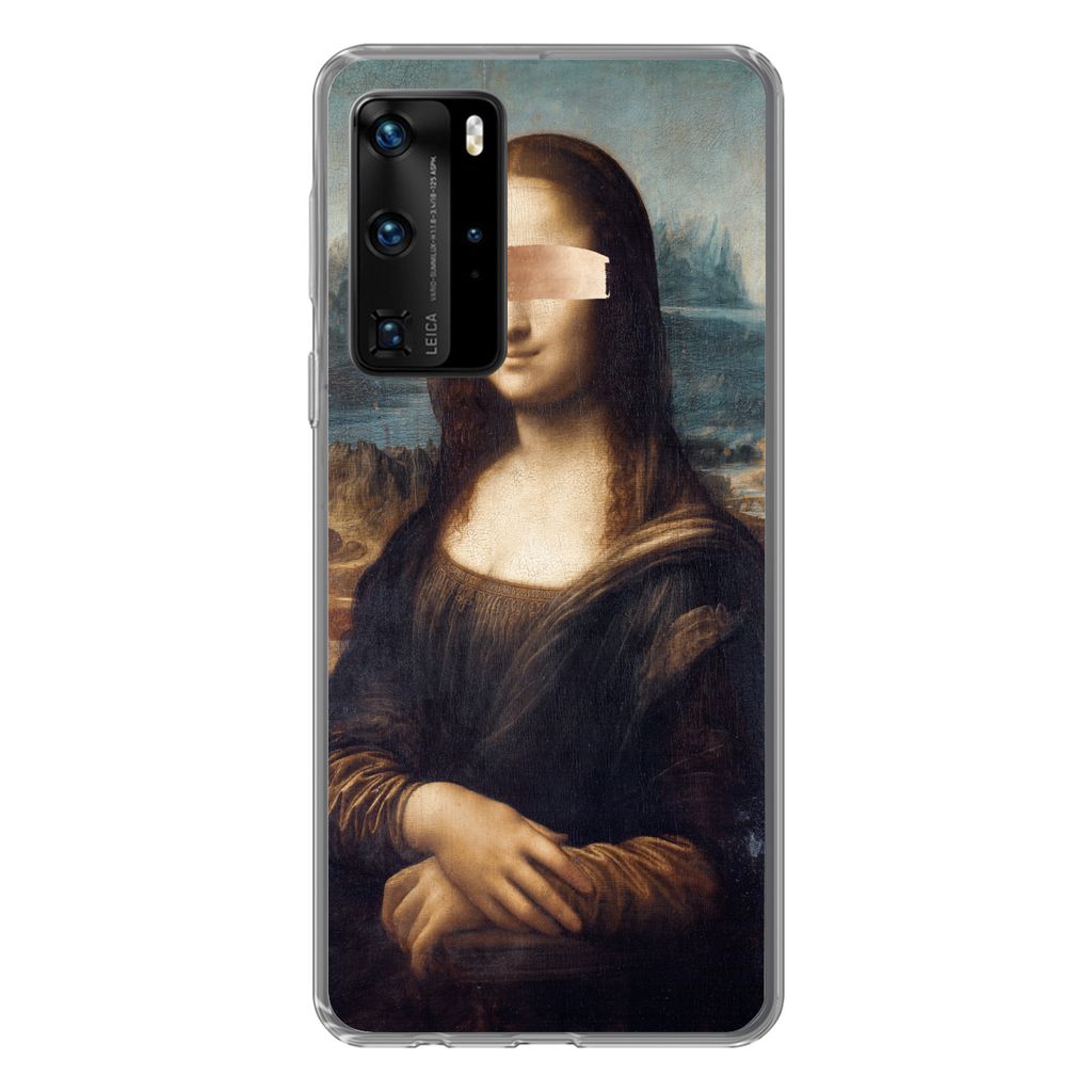 MuchoWow Handyhülle Schutzhülle Hülle für Huawei P40 Pro Mona Lisa - Gemälde - Farbe Silikon Softcase Handy Hülle - Schutz