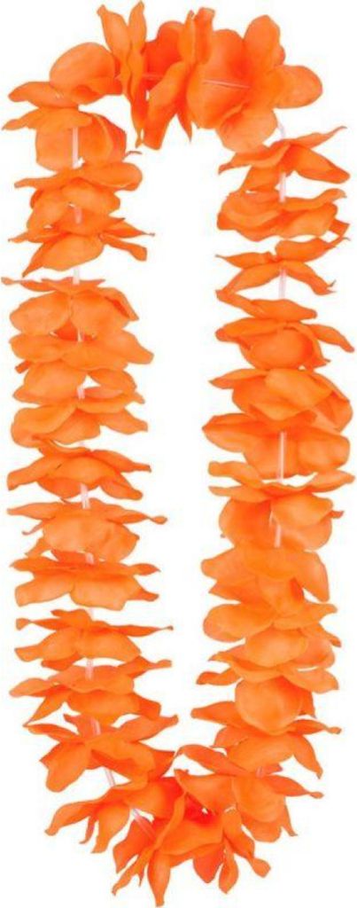 250 Stück Orangenkranz Hawaii | Orangefarbenes Partyzubehör | Partymode-WM 2022