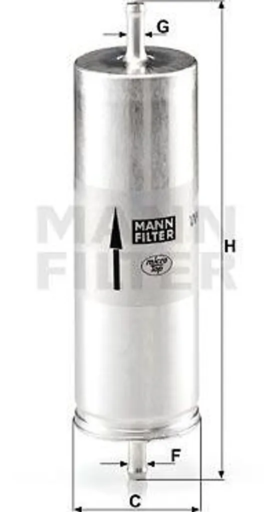 Filtre à essence WK 516 MANN-FILTER compatible BMW Série 3 et 5