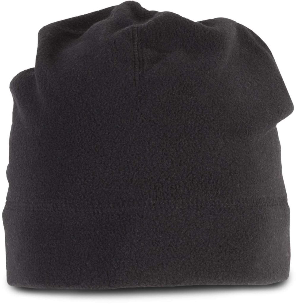 K-Up Herren Beanie Mütze Fleecemütze Wintermütze Sportmütze Warm, Größe:U, Farbe:Schwarz