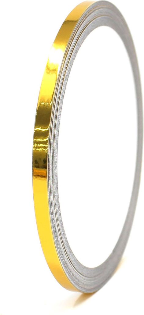 8,5m Zierstreifen 4mm Chrom Gold Auto Motorrad Dekorstreifen Seitenstreifen