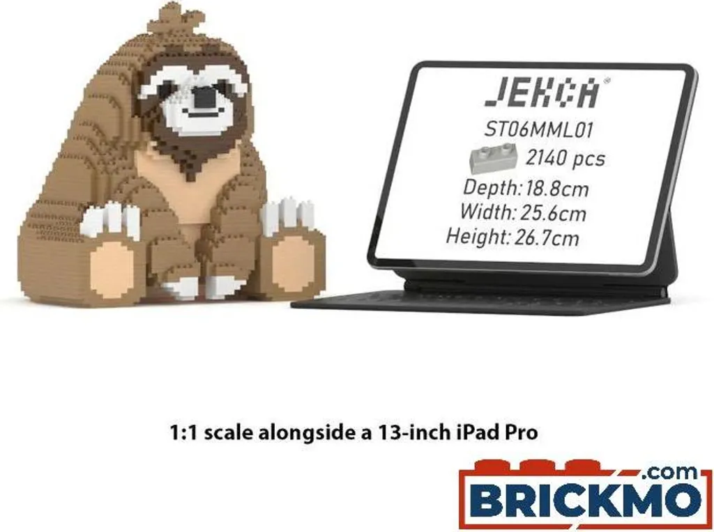 Tirelire en Briques Paresseux JEKCA - Objet de Décoration DIY Créatif