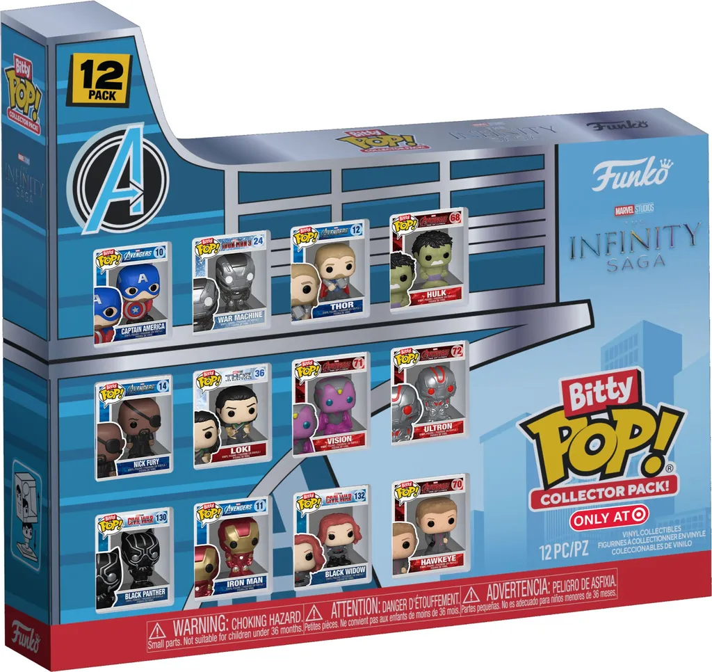 Funko Bitty POP Marvel Infinity Saga - Set de 12 Figurines Miniature - 3