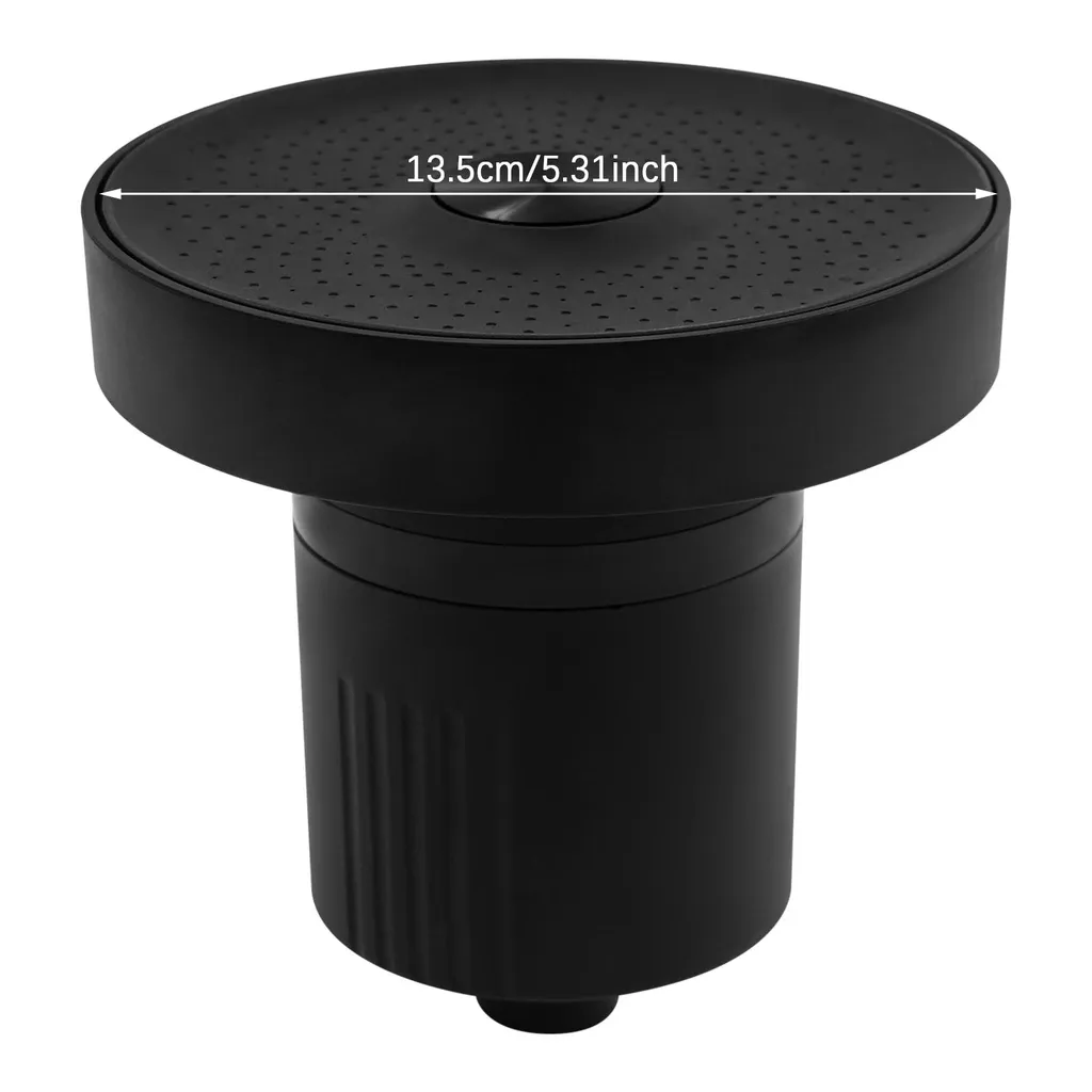 Filtre de douche noir universel anti-calcaire pour salle de bain