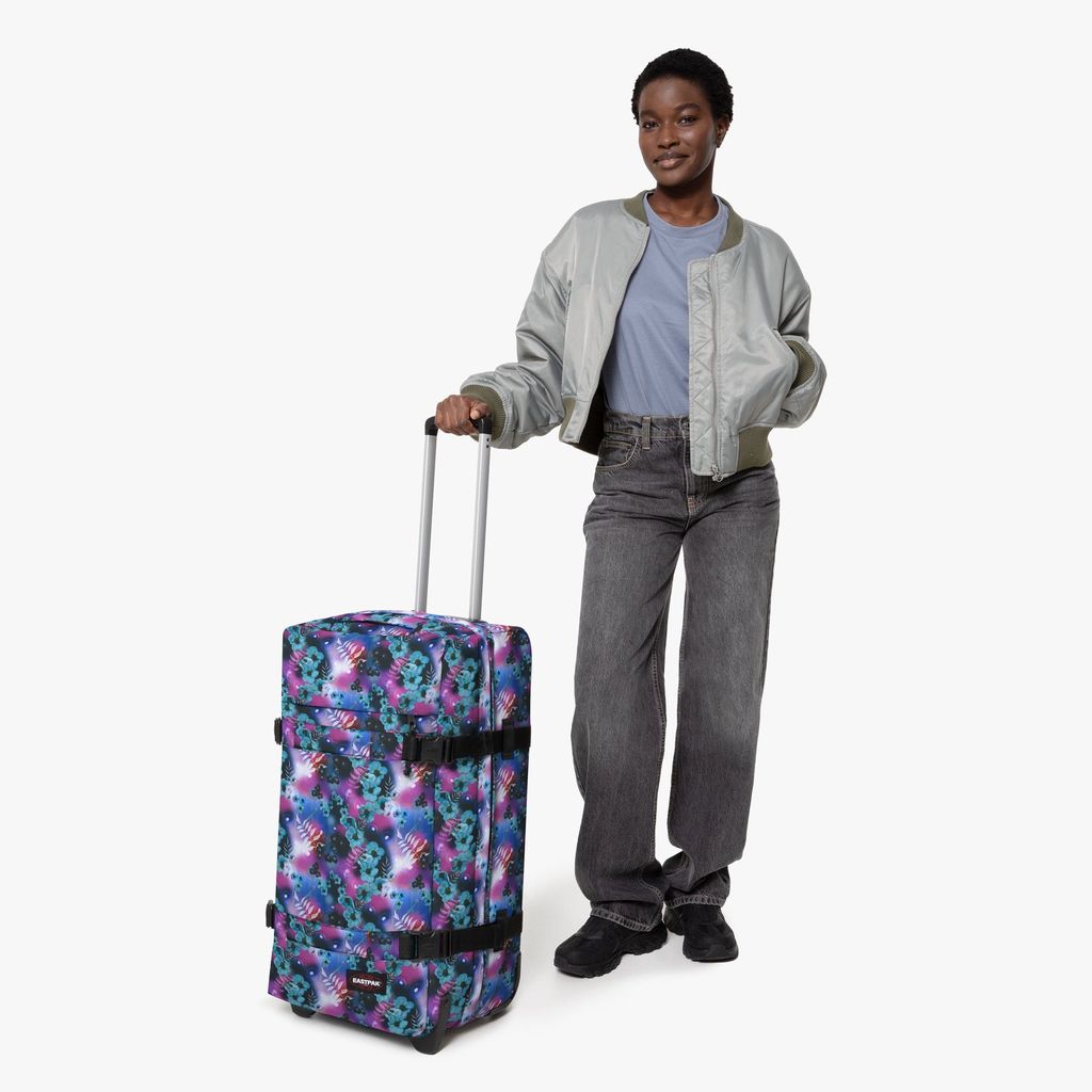 EASTPAK Trolley Koffer TRANSIT ́R M Dreamflower Dark 78L mit TSA Schloss