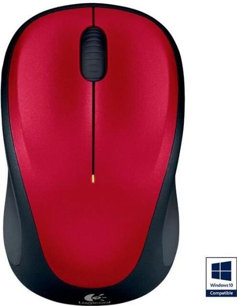Logitech Wireless Mouse M235 Maus kabellos rot