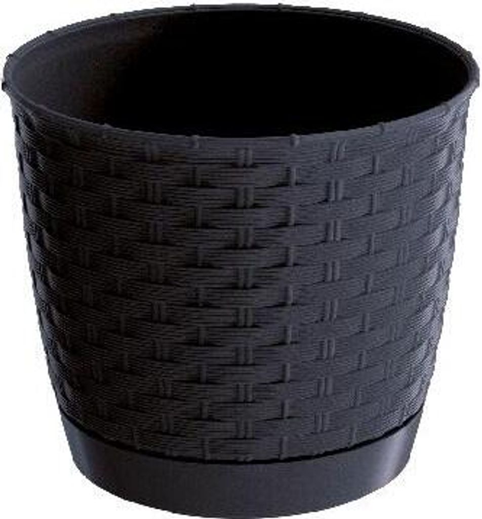 doniczka 16,5cm RATOLLA ROUND DRLO165-S433 antracyt plastik Zdjęcie produktu 