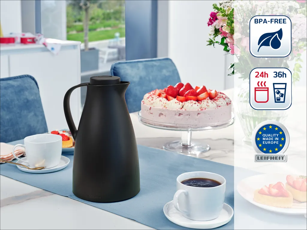 Caraffa Termica 1L Leifheit 28541 Harmonic Nera - Design e Comfort - 3