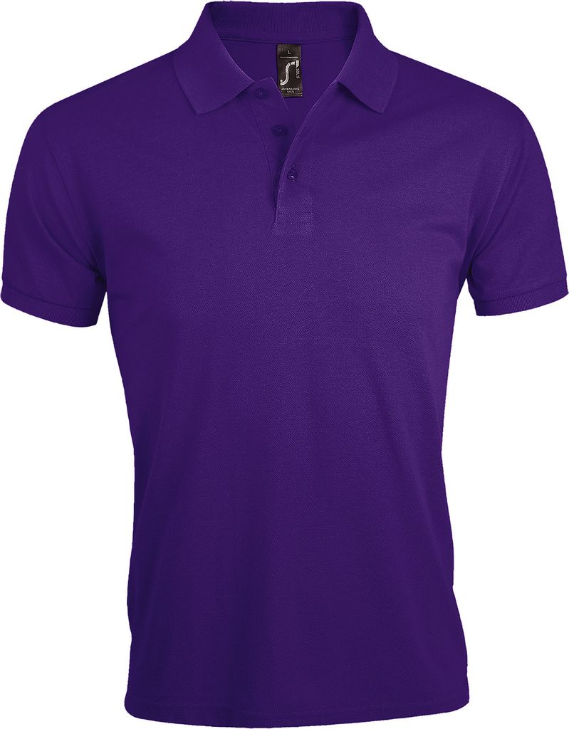 SOLs Herren Prime Pique Polo-Shirt, Kurzarm PC493 (XL) (Dunkelviolett)
