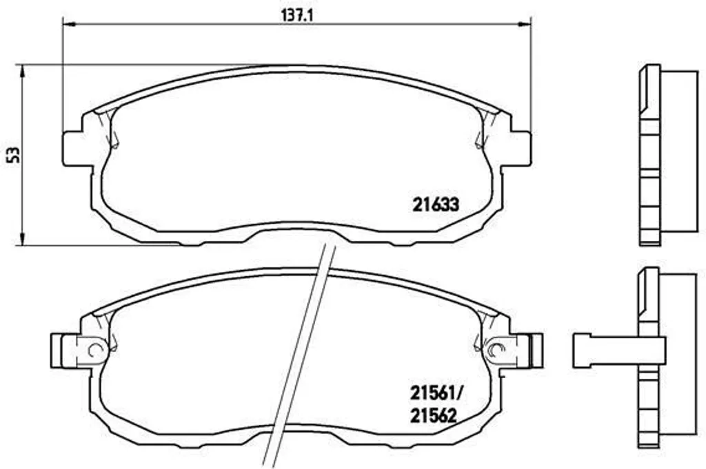 Plaquettes de Frein Avant Brembo P56021 Haute Qualité pour 350 Z Z33