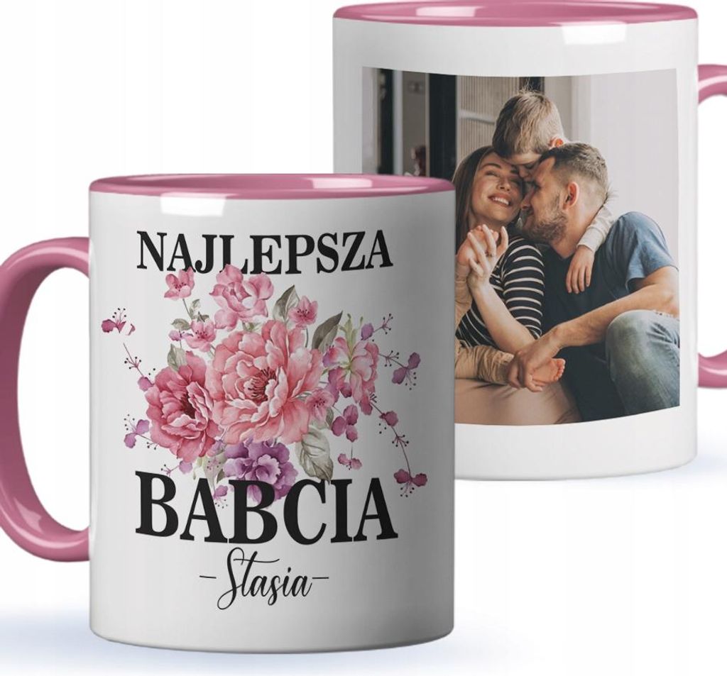 Tasse als Geschenk zum Großelterntag für Ihre geliebte Oma + Name + Foto