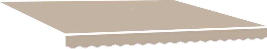 2025 Moderne Markisen- Ersatzgewebe für 4x3.5 m Rahmen Beige - Markisen Hommie71509