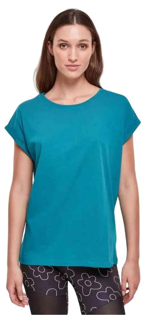 Urban Classics - T-Shirt Überschnittene Schulter für Damen TN574 (XS) (Wassergrün)
