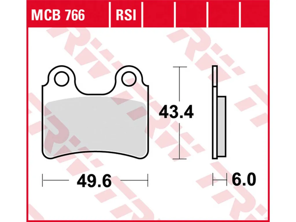 Plaquettes de frein MCB 766 RSI pour stopper le fading en course Offroad